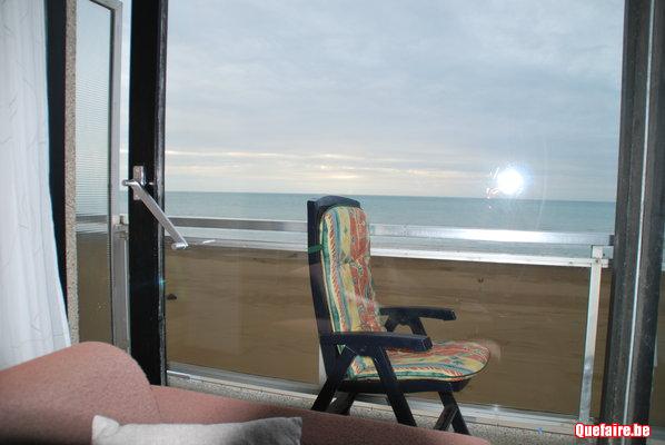 Vue frontale mer  Middelkerke   Appartement 4...