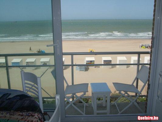 Coxyde face mer digue WIFI moderne balcon 6 pers