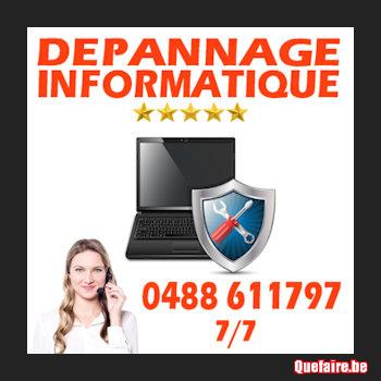 Dépannage informatique Bruxelles et Brabant...