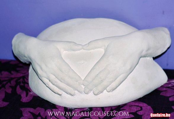 Moulage femme enceinte / coque/ moulage de...