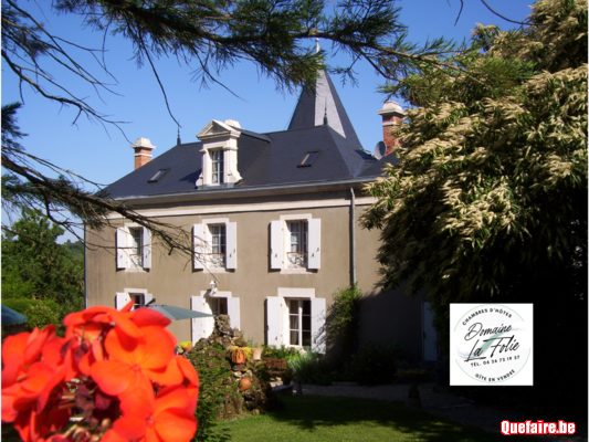 Chambres d'hôtes avec piscine, campagne, 25mn mer