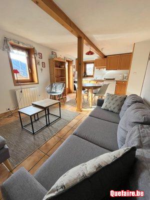 Appart - 2 chb- 4 pers- chalet calme plein sud