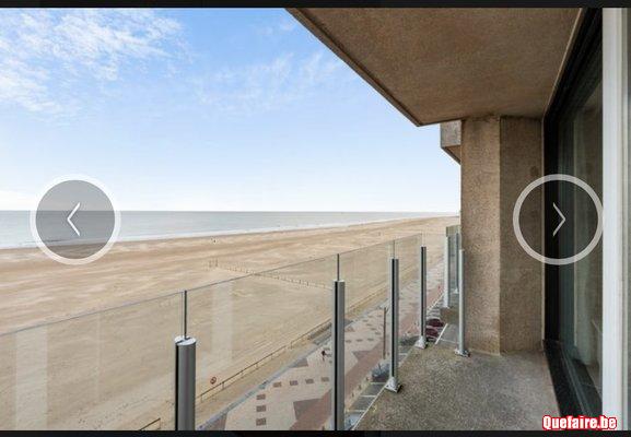 Duinbergen appt renov vue mer frontale, 3ch, 2SDB