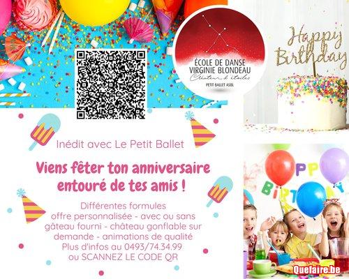 Anniversaire ultra fun au Petit Ballet