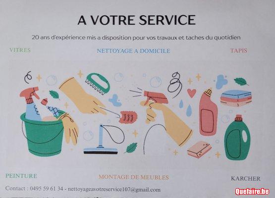 A votre service pour vos travaux et taches du...