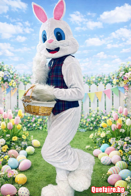 Mascottes lapin de Pâques / Spiderman