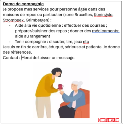 Dame de compagnie - Bruxelles, Strombeek,...