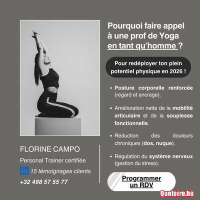 Cours privé de Yoga hommes à Schaerbeek ou à...