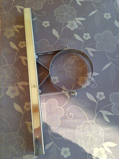 Bride buse inox double paroi