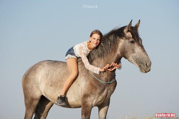 Zulema Vr, jument PRE grise, 3 ans, supers...
