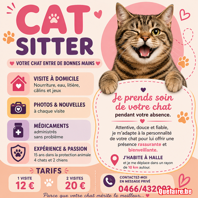 Catsitting Halle et environs