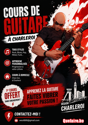 Cours de guitare à Charleroi