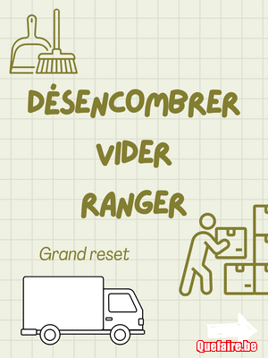 Encombrants - gros rangement - aide à libérer...