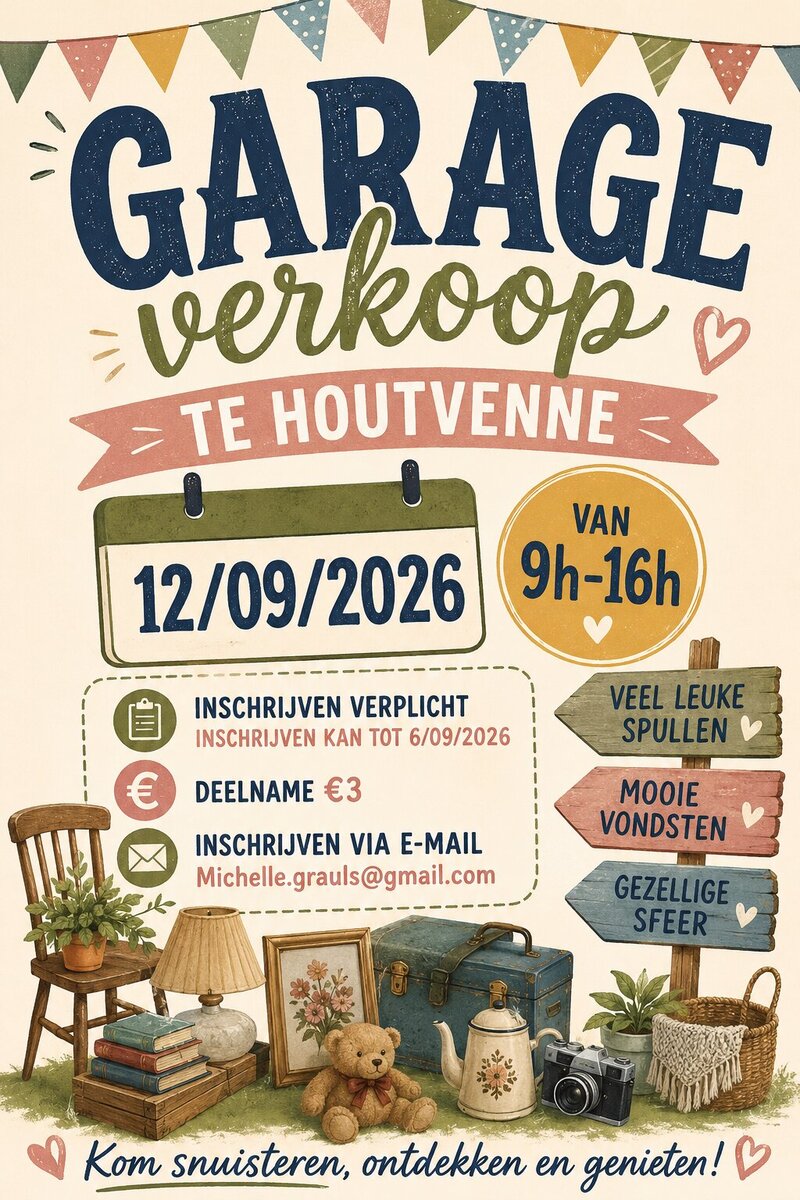 Garageverkoop Houtvenne