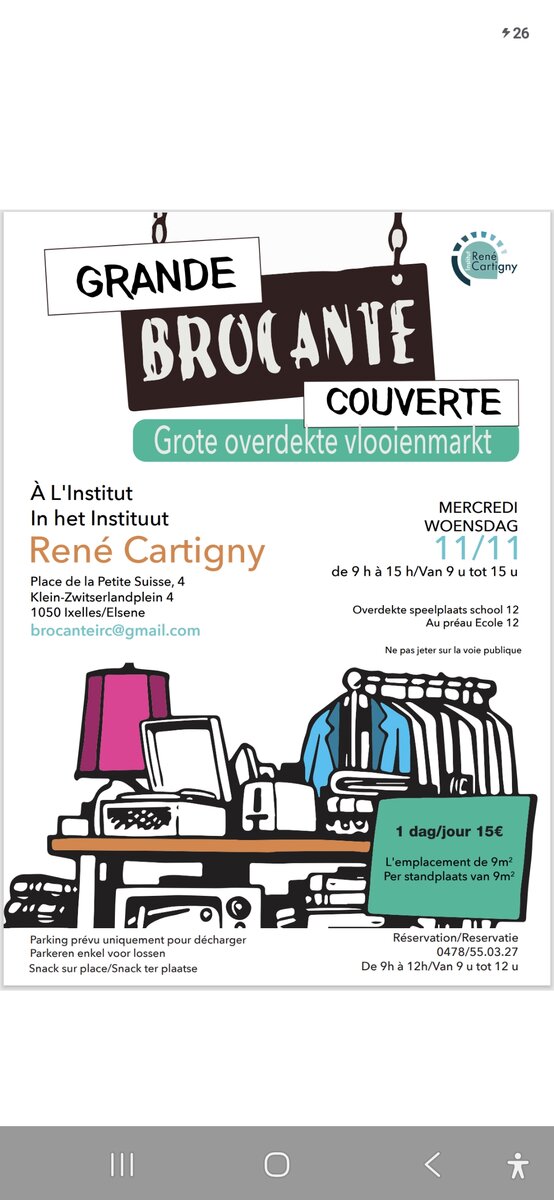 14ème Grande Brocante Couverte à L'institut René Cartigny
