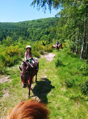 Loisirs Randonnes  cheval, enfants dbutants admis