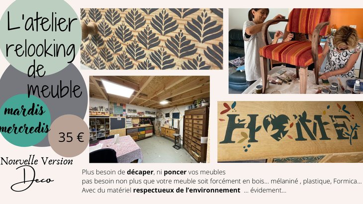 Stages,cours Atelier relooking meuble