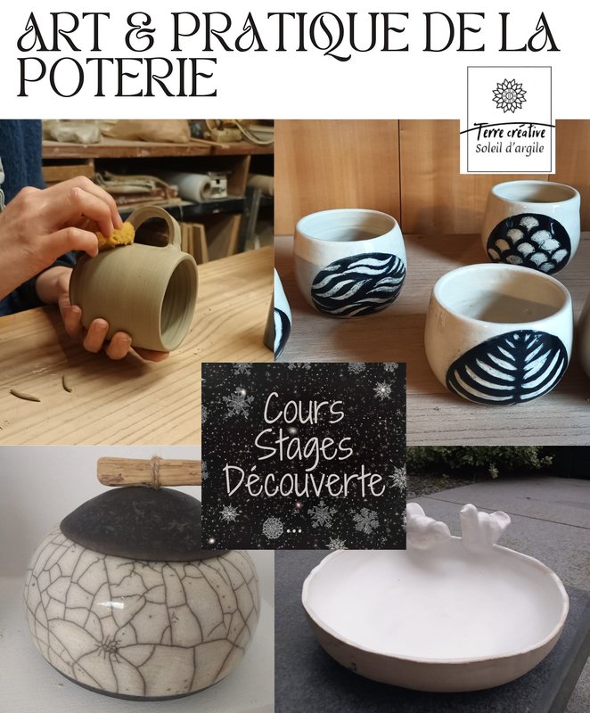 Stages,cours Art pratique la poterie