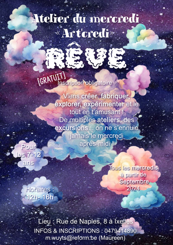 Stages,cours Art credi Rve