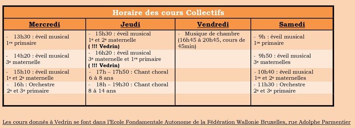 Stages,cours Cours l veil musical