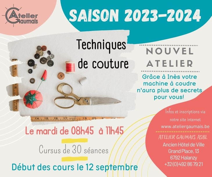 Stages,cours Techniques couture
