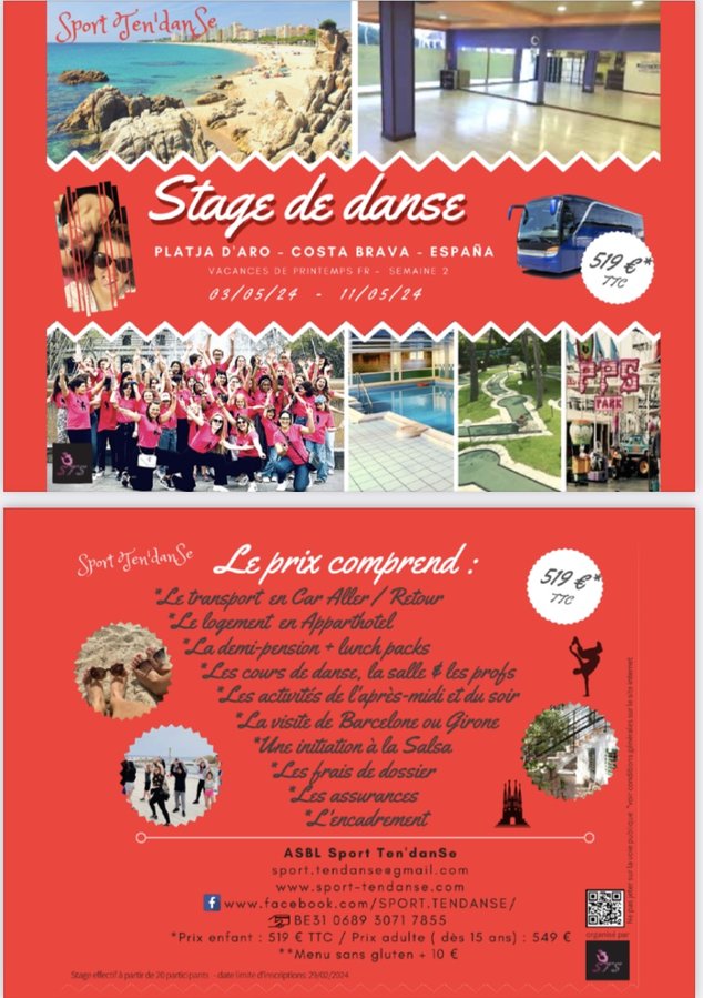 Stages,cours Stage danse Espagne