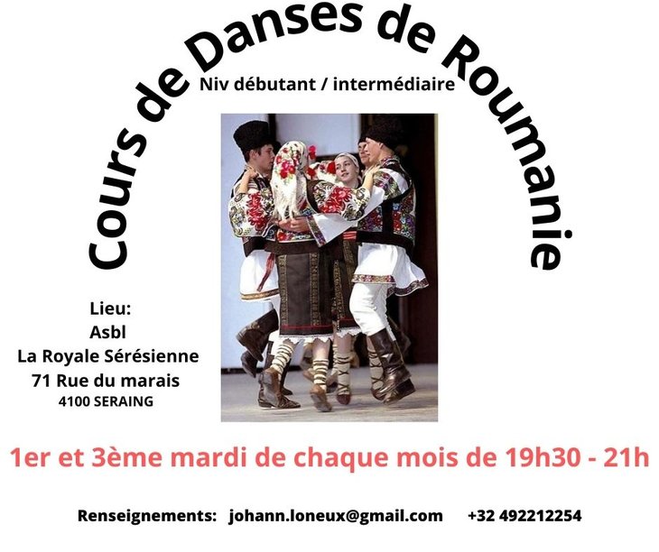 Stages,cours Danses folklorique Roumanie