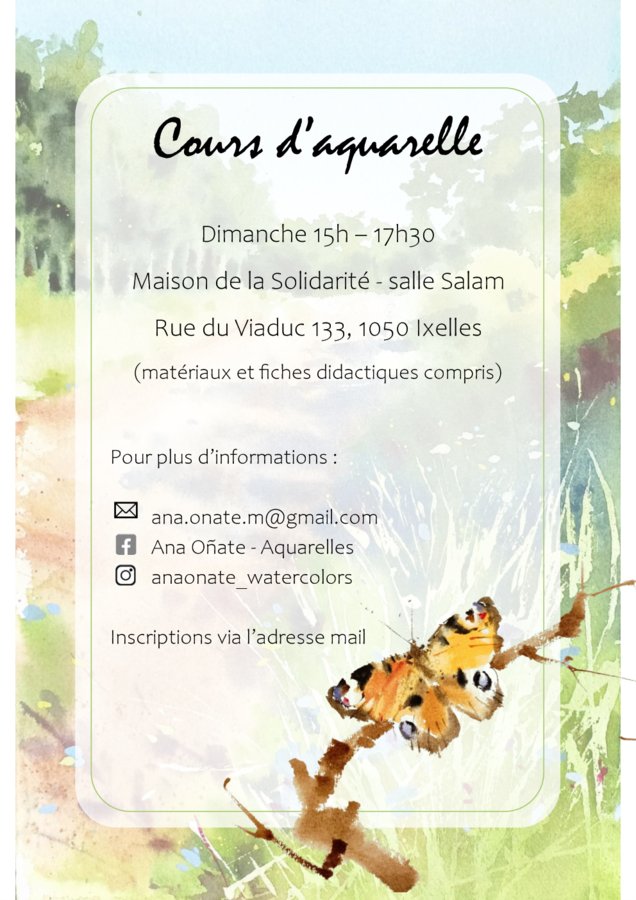 Stages,cours Cours d aquarelle