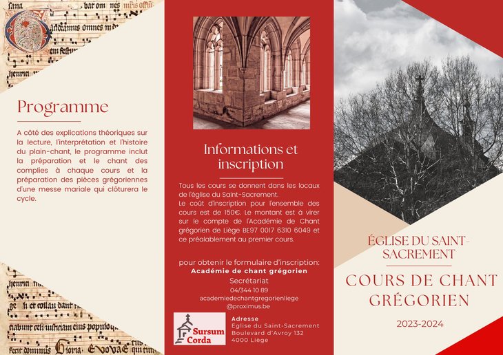 Stages,cours Cours Chant grgorien