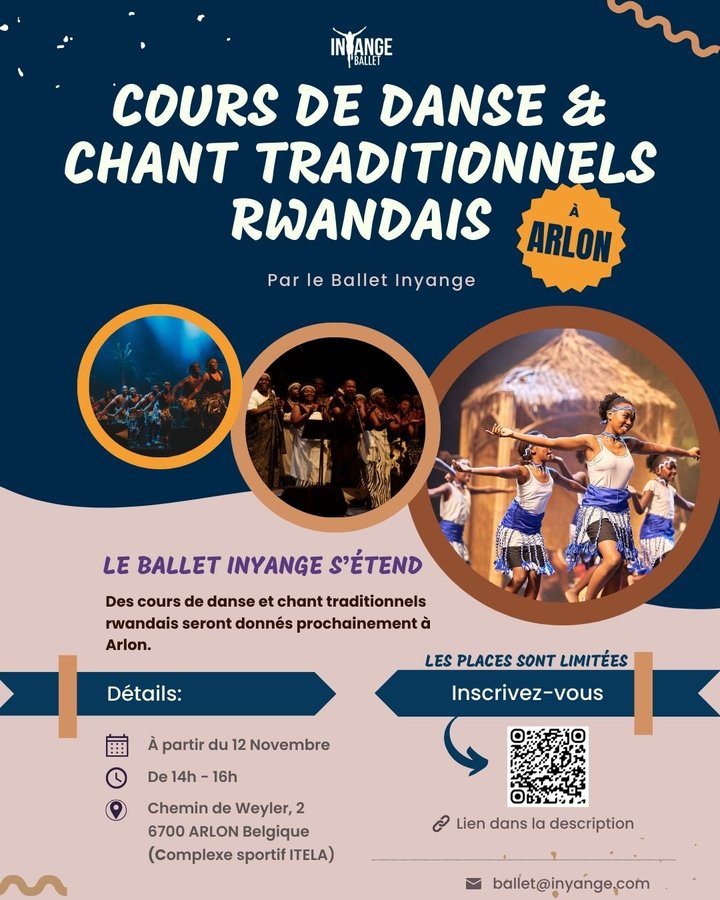 Stages,cours Cours danse de chant rwandais traditionnels le Ballet Inyange