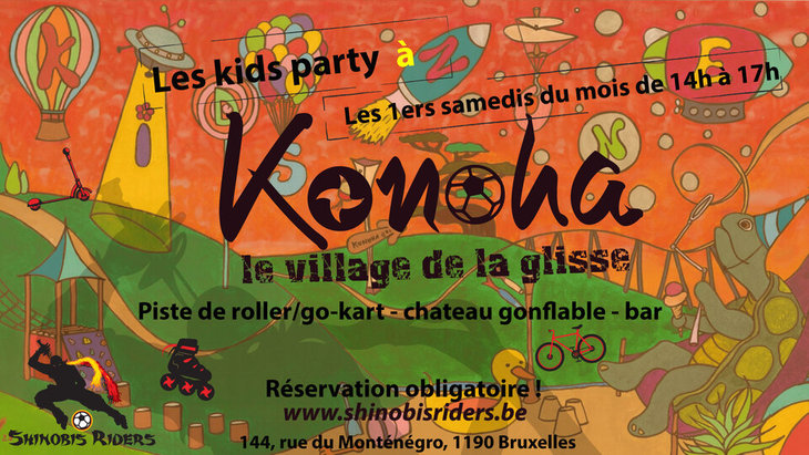 Loisirs Les kids party  Konoha, village la glisse (plaine jeu)
