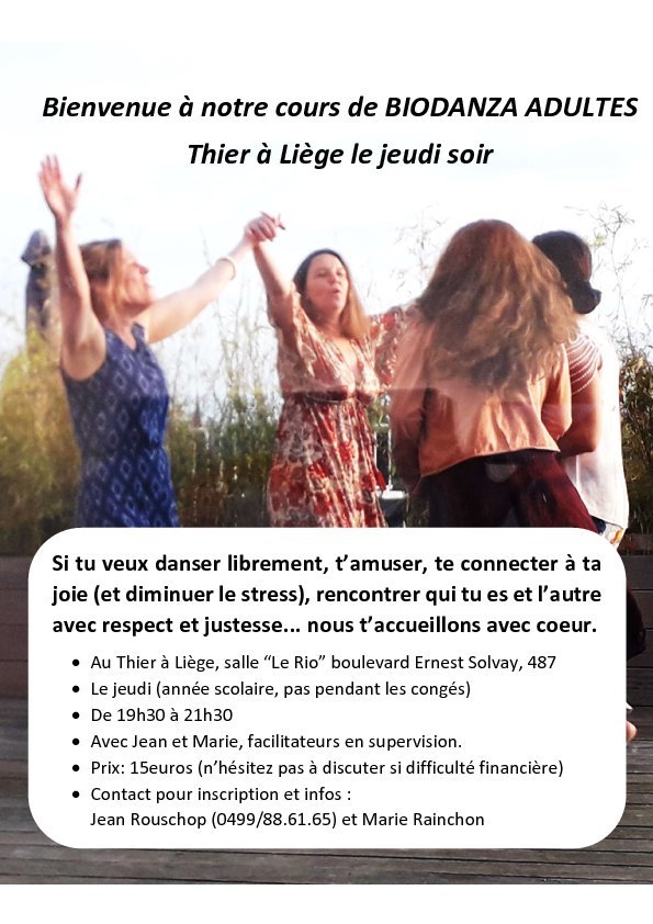 Stages,cours Cours biodanza