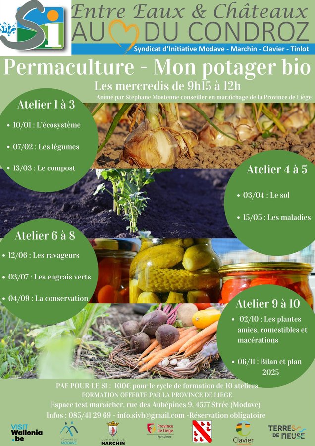 Stages,cours Cylcle formation - Permaculture 2025