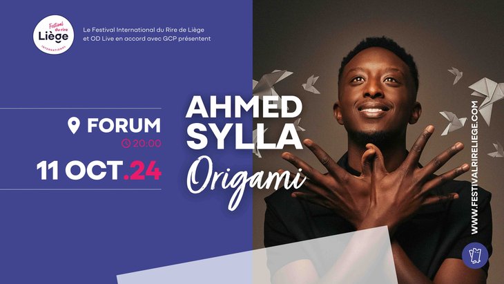 Spectacles Ahmed Sylla - Origami | Festival International Rire Lige