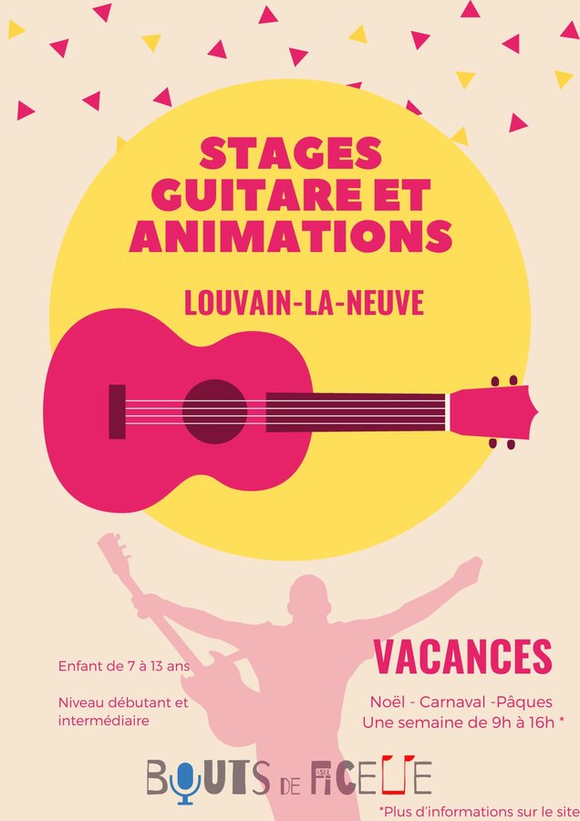 Stages,cours Stage guitare jeux