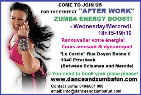 Stages,cours After-work Zumba
