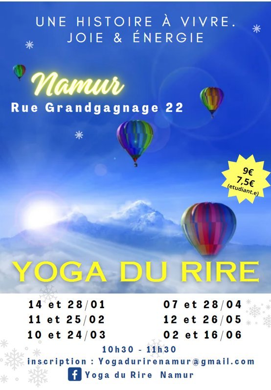 Stages,cours Yoga rire