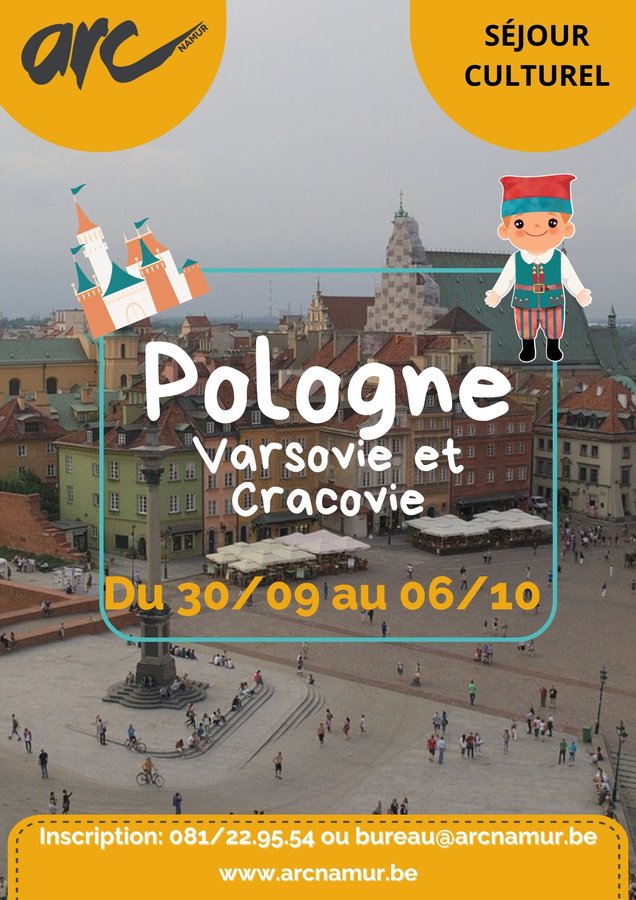 Excursions, sjours Sjour culturel Pologne, Varsovie  Cracovie