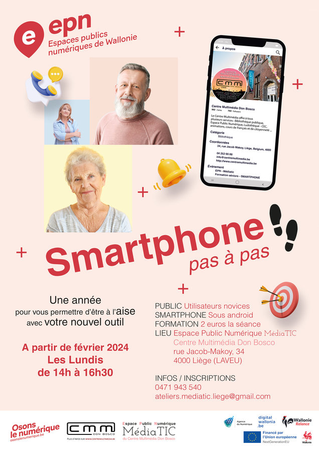 Stages,cours Smartphone  pas