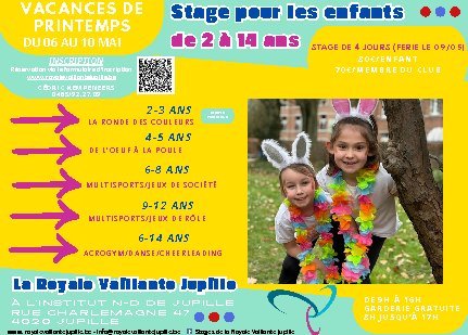 Stages,cours Stage acrogym/danse/Cheerleading la Royale Vaillante Jupille
