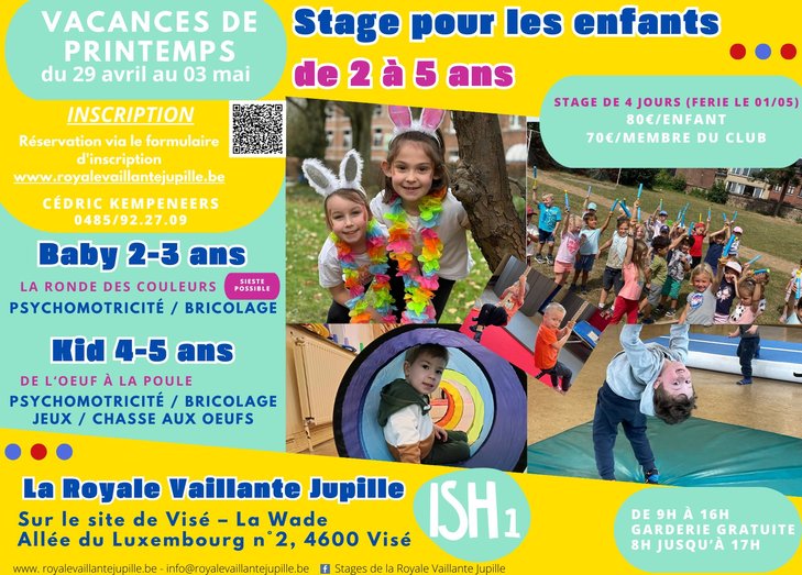 Stages,cours Stage Baby la Royale Vaillante Jupille
