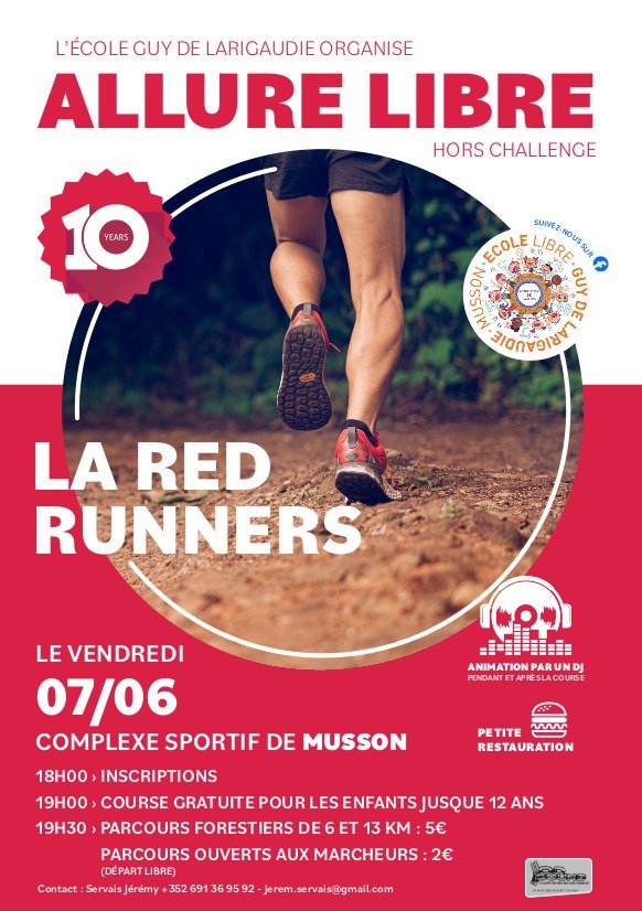 Loisirs La Runners - Allure libre / Marche Musson