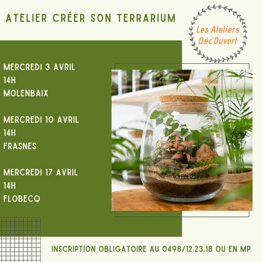 Stages,cours Atelier Déc ouvert