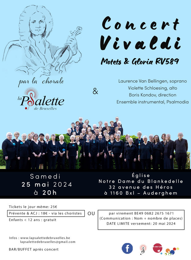 Concerts  Concert Vivaldi : Motets Gloria Rv589