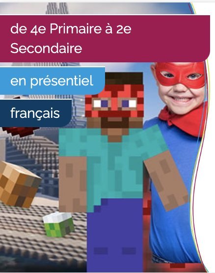 Stages,cours Minecraft ville hros