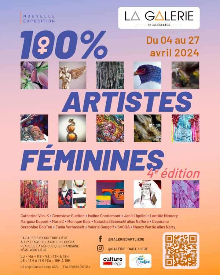 Expositions Exposition 100% Artistes Fminines - dition