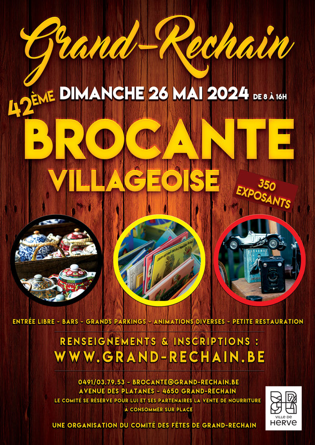  42me Brocante Villageoise Grand-Rechain (Herve)
