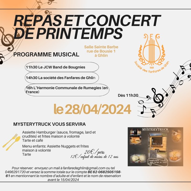 Concerts Repas concert Printemps