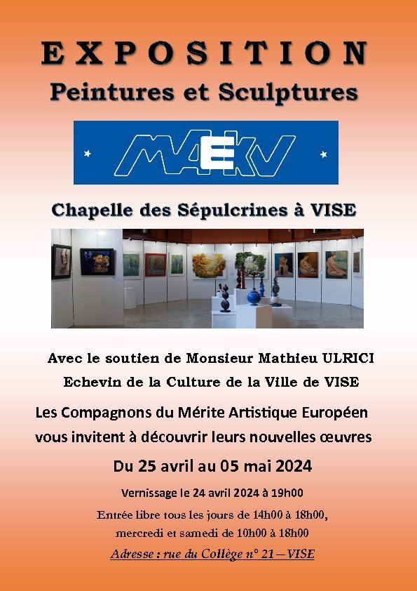 Expositions Exposition Compagnons Mrite Artistique Europen (MAEKV)