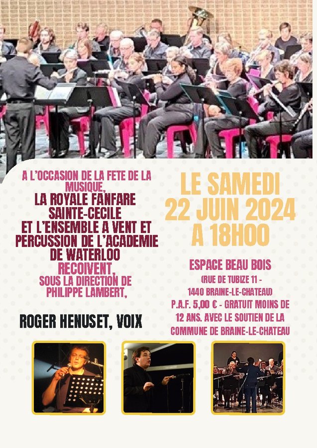 Concerts Concert la Royale Fanfare Saint-Ccile de l Ensemble  vent percussion
